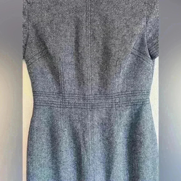 Banana Republic Wool Blend Fully Lined Dress Heathered Blue Size 0 - Picture 9 of 9